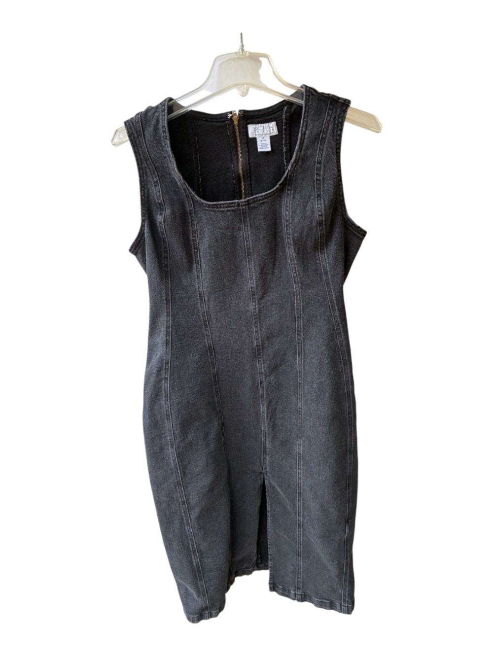 Sofia Jeans by Sofia Vergara Black Denim Dress-Size M (8-10)